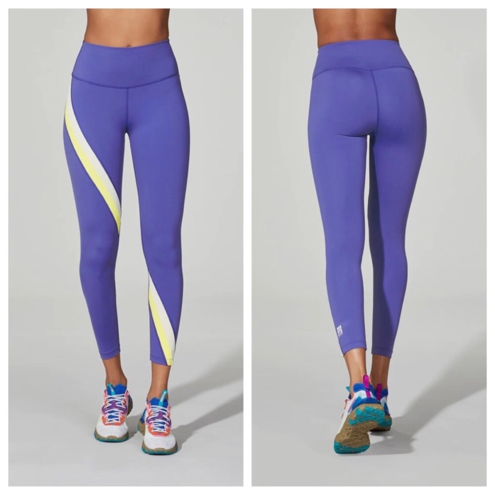 NWT Barry’s Fit - Fit W/ Speed High Waist 7/8 Tight Leggings - size XS - purple